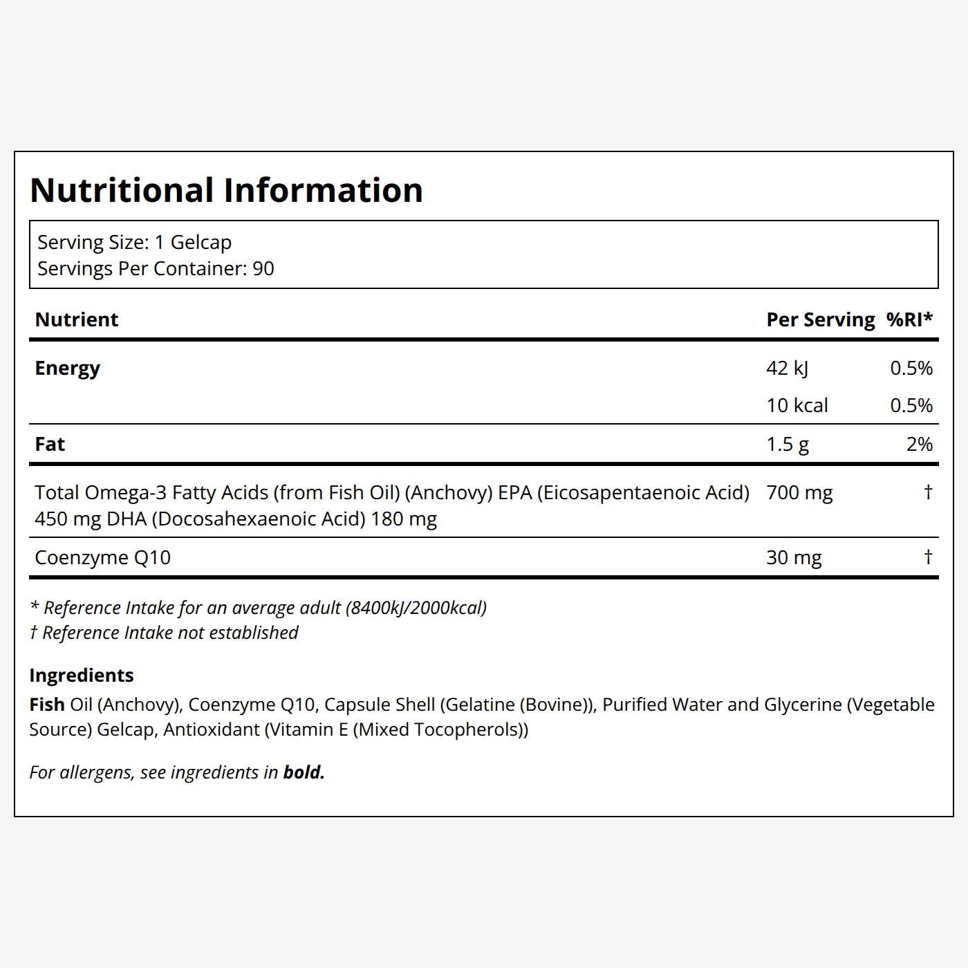 Omega-3 with CoQ10