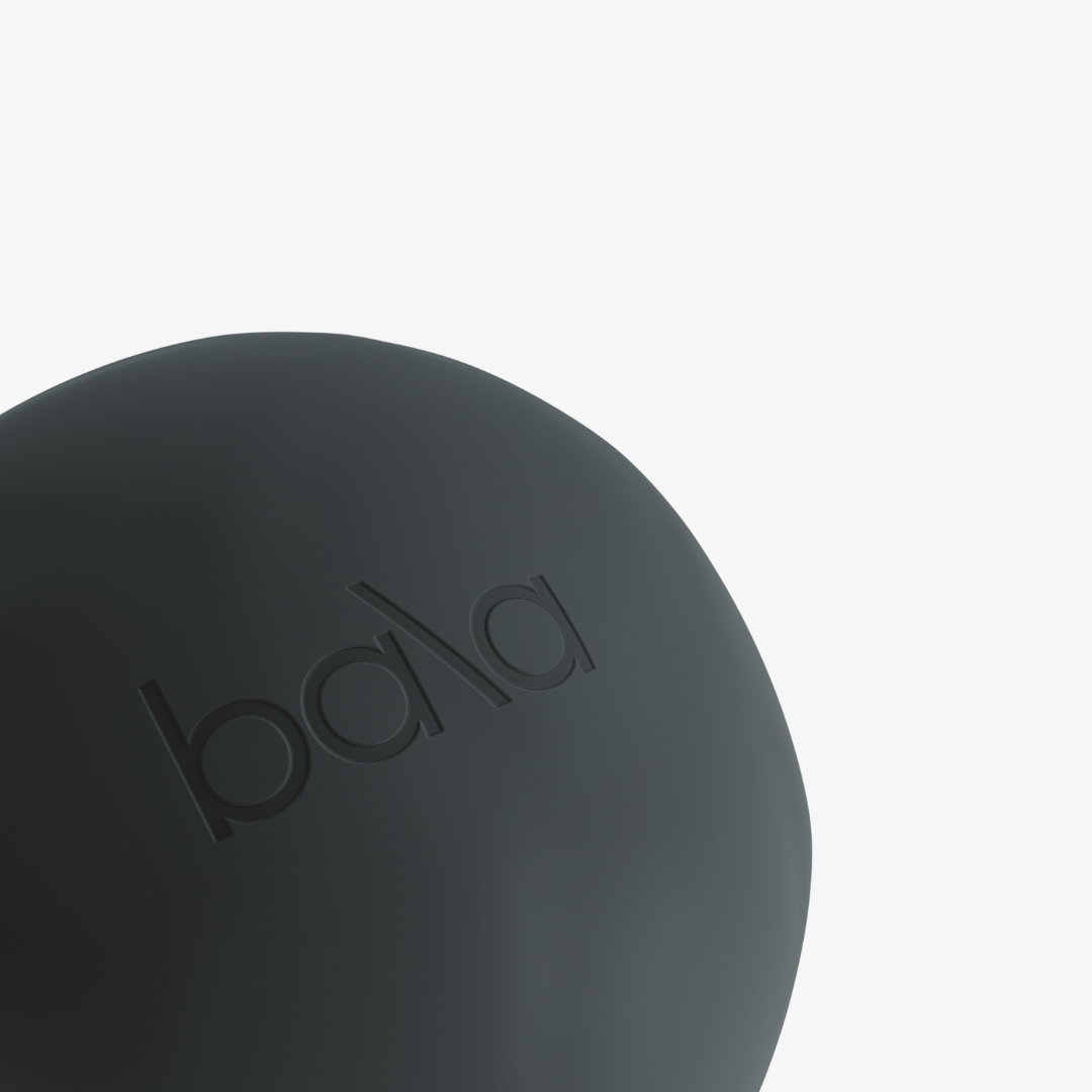 Bala Pilates Ball (Non-Weighted) - Charcoal - Image 3