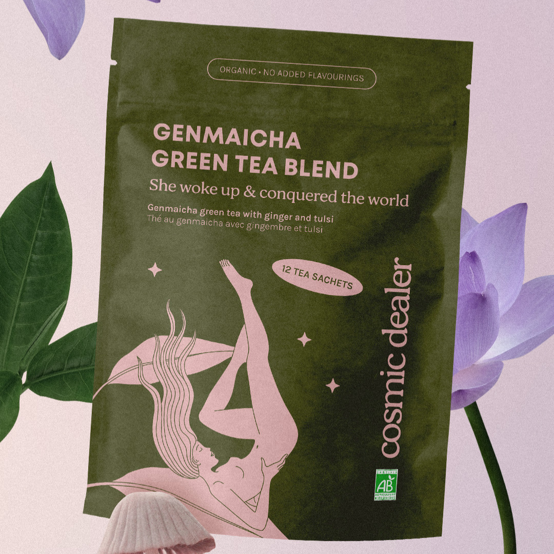 Genmaicha Green Tea with Ginger & Tulsi - Image 4